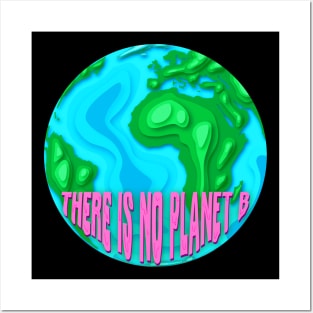 there is no planet b (paper cut out earth) Posters and Art